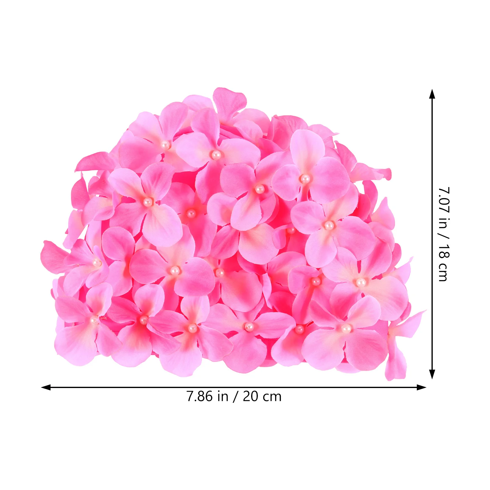 Cuffia da nuoto con fiori traspirante da 1 pezzo per donne e ragazze, stile petalo premium, protezione per capelli, design 3D, comoda piscina, spiaggia, nuoto