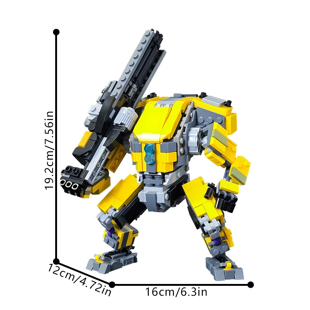 Juegos populares MOC Titanfall 2 Mecha, bloques de construcción, modelo Legion Prime Titan, Robot de batalla, ladrillos, juguetes para montar, regalo de cumpleaños para niños
