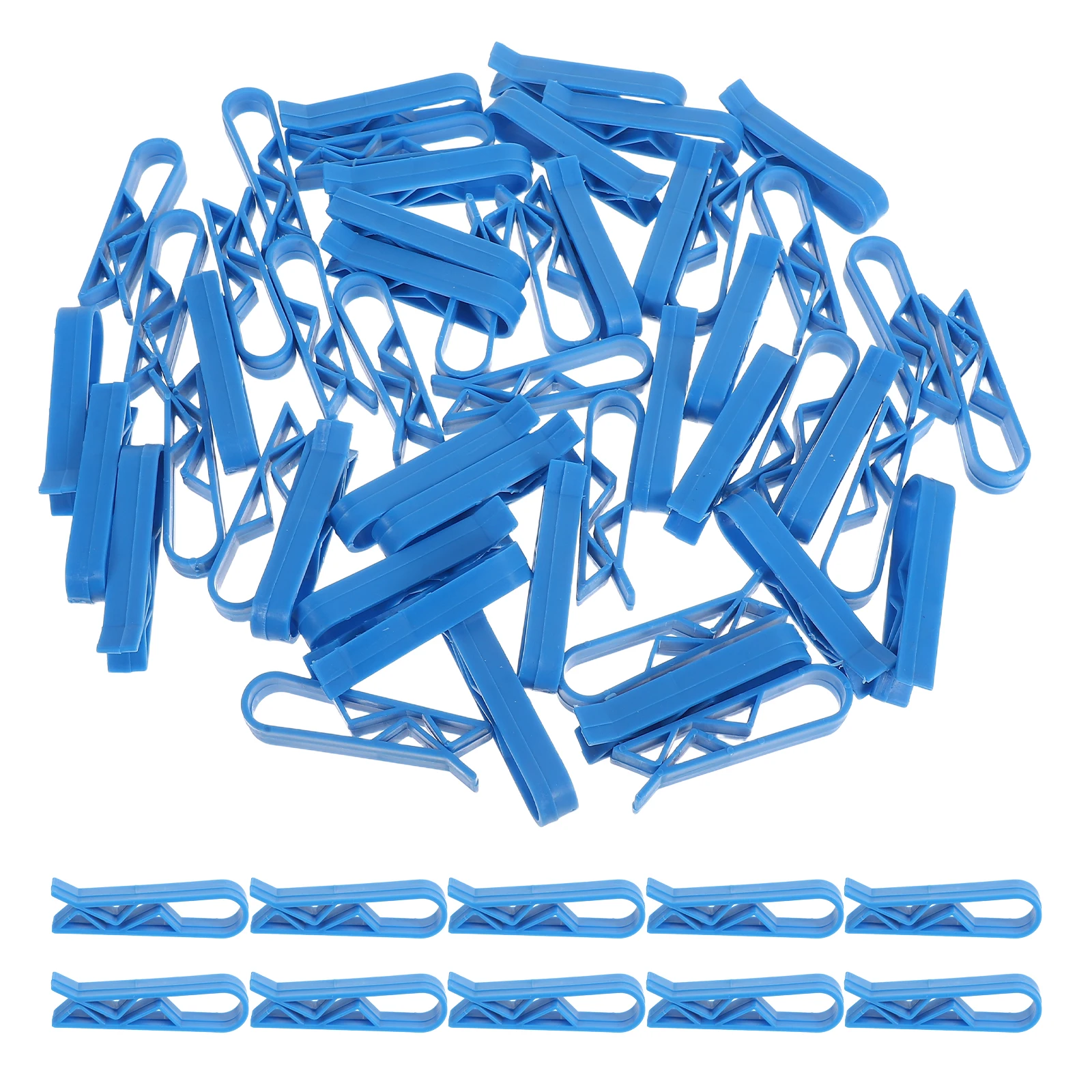 

50pcs Garbage Bag Clips Plastic Waste Bin Clamps For Trash Cans Home Kitchen Toilet Strong Firm Fixing Easy Replacement