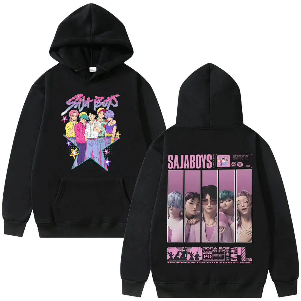 

Movie Kpop Demon Hunters Saja Boys Hoodie Men Women Cartoon Fashion Trend Sweatshirts Men's Casual Oversized Pullovers Hoodies