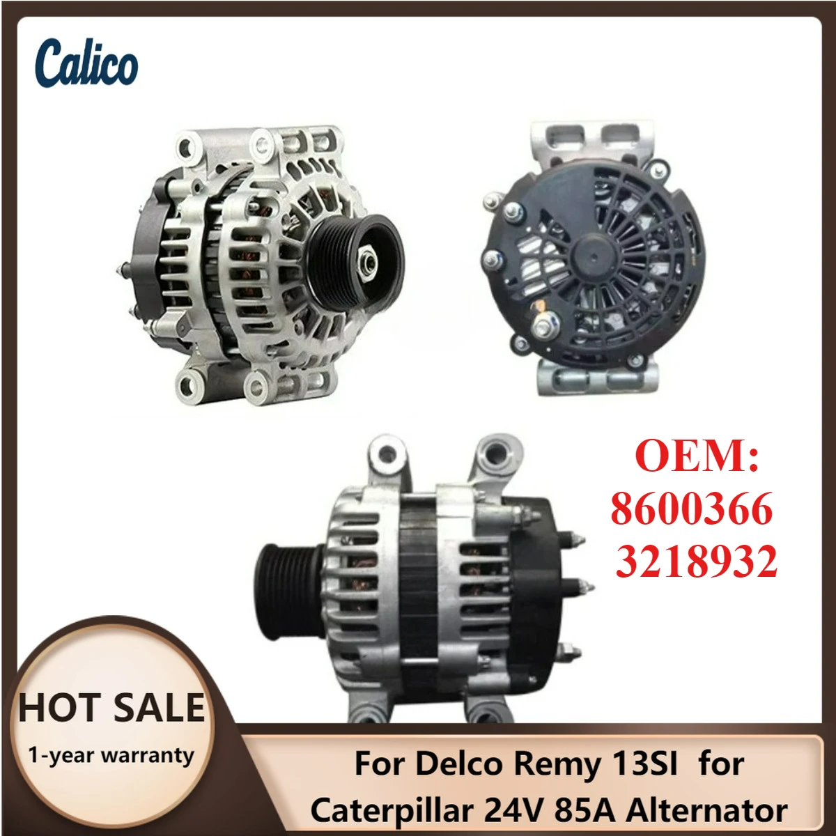 

High Cost-effectiveness Suitable for Delco Remy 13SI for Caterpillar 24V 85A Alternator 8600366 3218932