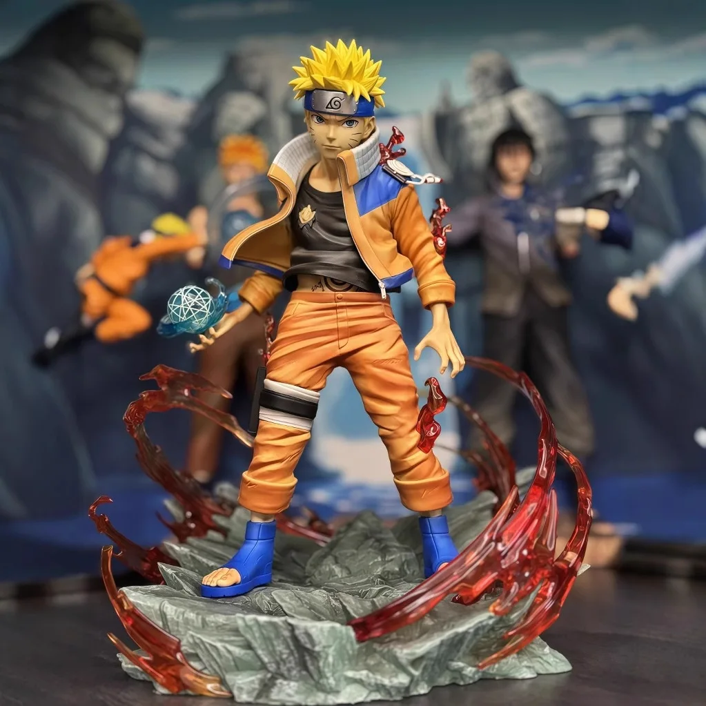 24cm nova naruto anime figura uzumaki naruto periférico pvc modelo coletar estátua decoração de mesa ornamentos presentes aniversário brinquedos