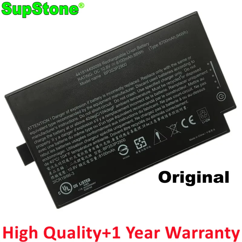 SupStone Genuine Original 88Wh BP3S3P2900  Laptop Battery For Getac B300 B300X BP3S3P2900 4418144000490 3ICR19/66-3 laptop Akku