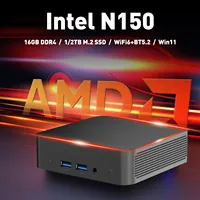 2025 New Mini PC Intel Alder Lake N150 N100 Desktop Gaming Computer 16GB DDR4 2048GB SSD M.2 WIFI5 BT4.2 Display * 3 Type-C