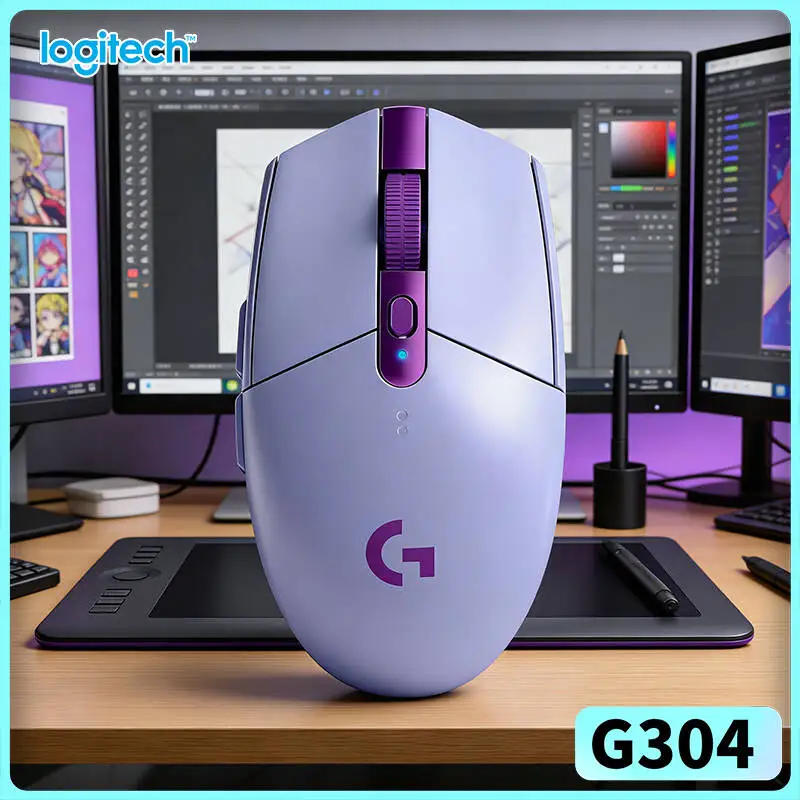 

Logitech G304 LIGHTSPEED Wireless Gaming Mouse 12000 DPI HERO Sensor 1ms Latency 250hr Battery Quick Tracking Casual Gamers