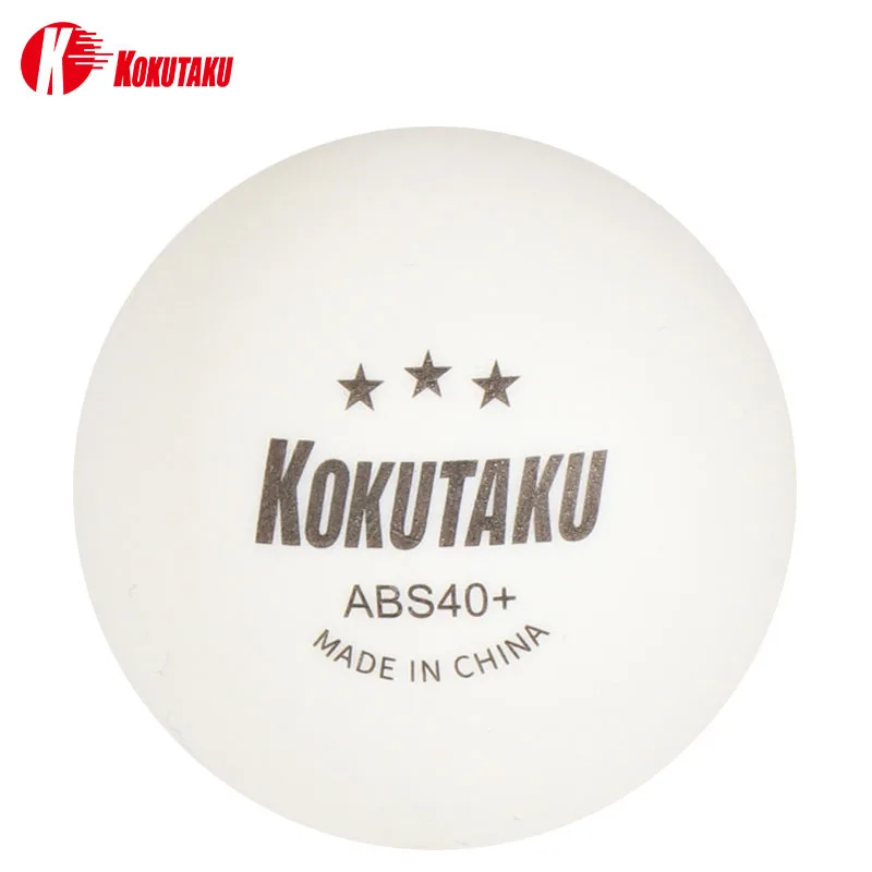 

Kokutaku 3 Star Table Tennis Balls ABS40+ New Material Plastic Ping Pong Balls for Professional Game Training