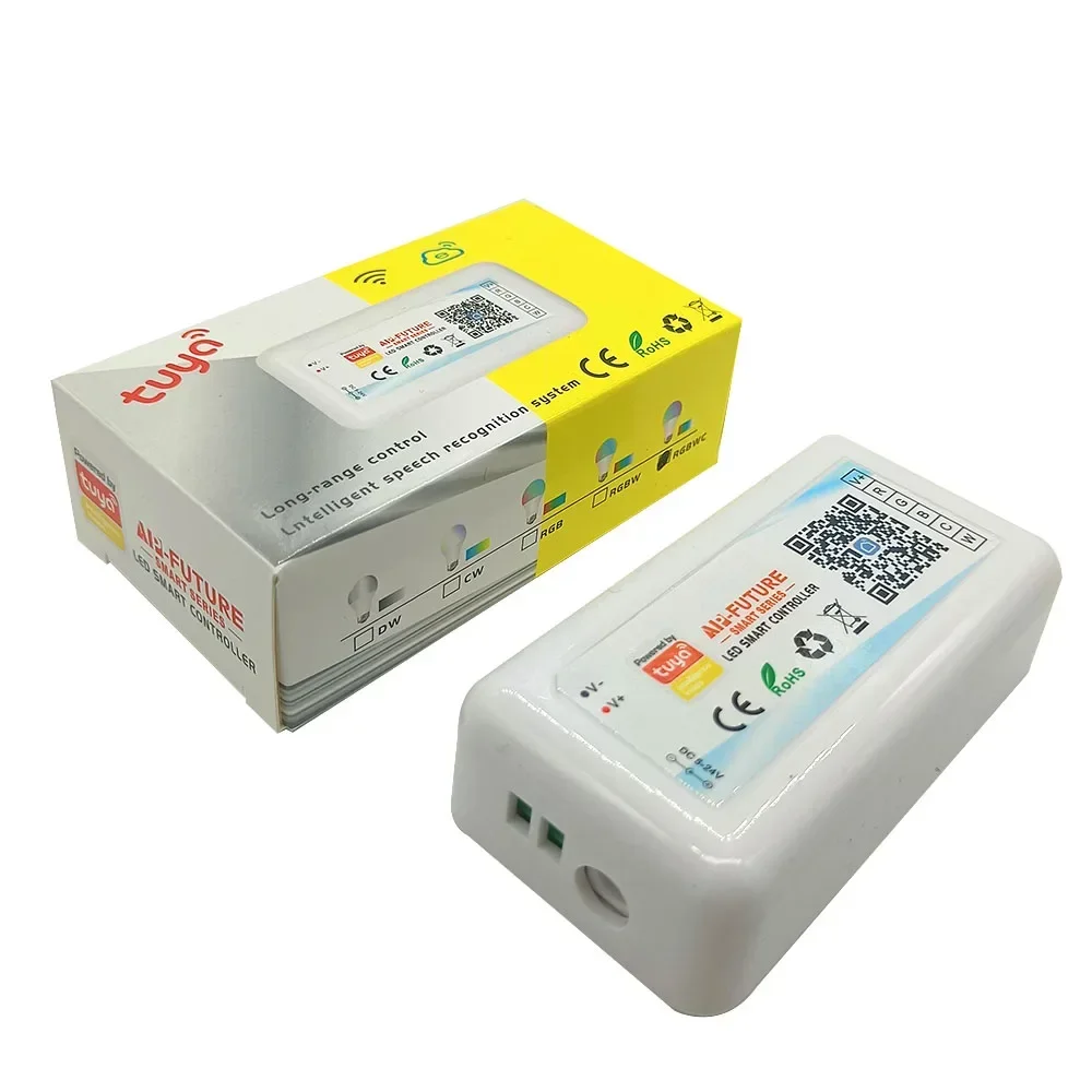 DC5-24V Led Smart Controller Tuya Wifi Wireless Single Color/CCT/RGB/RGBW/RGBCCT Voice Control For 2835 5050 led Strip Light