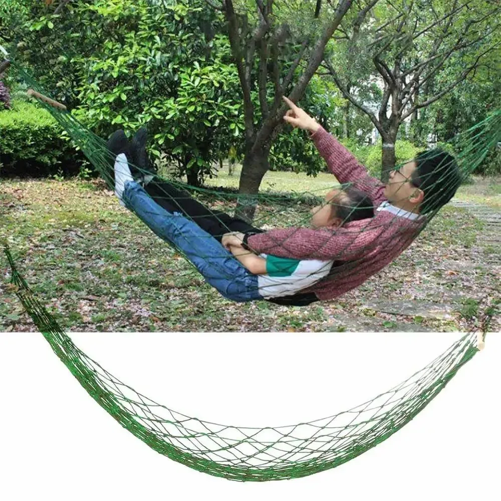 

Camping Hammock Hammocks Outdoor Portable Net Hammock Woven with Nylon Rope