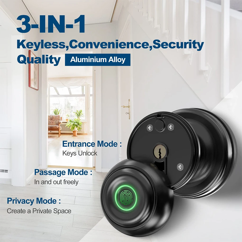 Easy And Convenient Access Control For Door Smart Lock More Intelligent And Secure Smart Door Knob