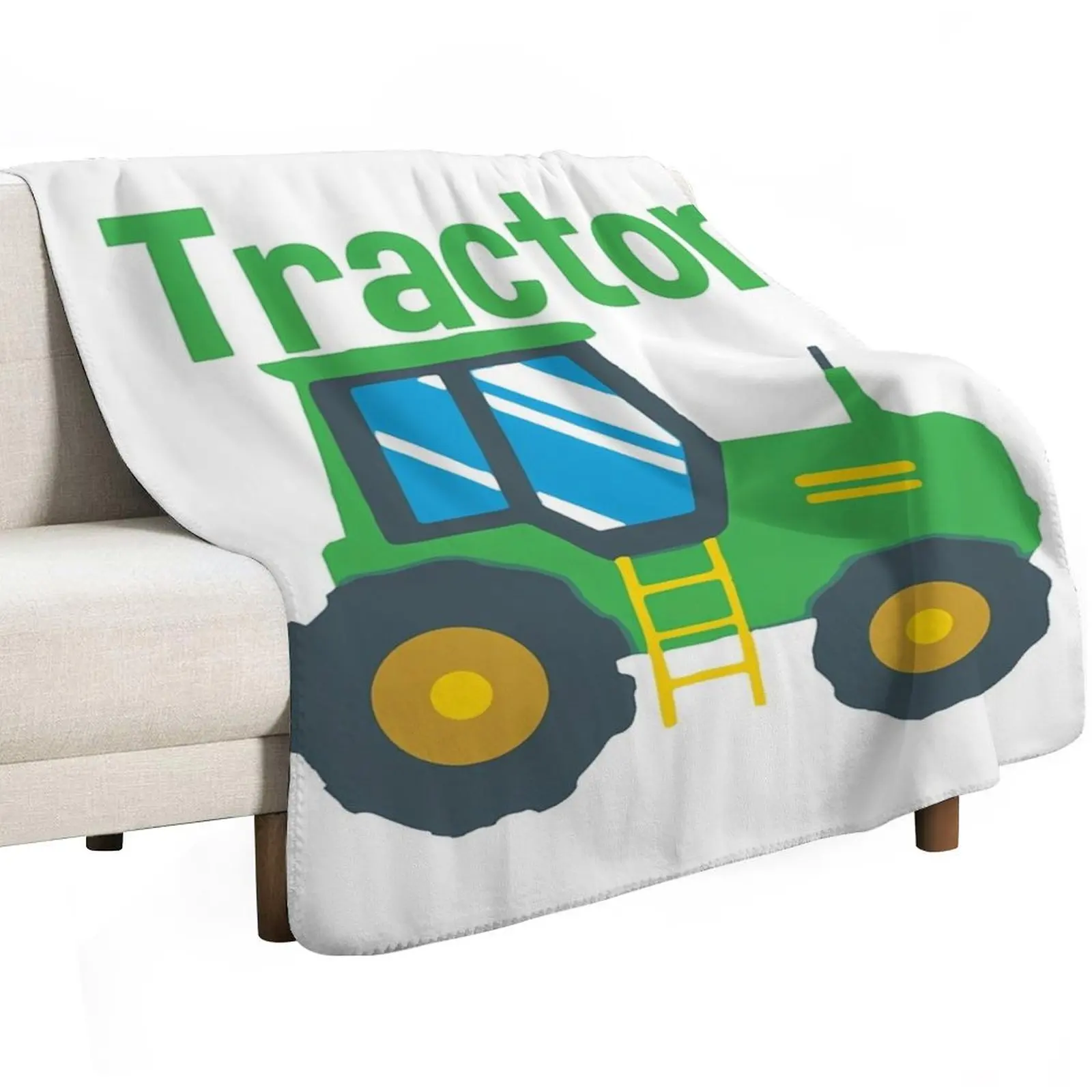 Kids Farm Truck Tractor Throw Blanket Moving Bed Fashionable Summer Polar Decorative Beds Multi-Purpose Blankets