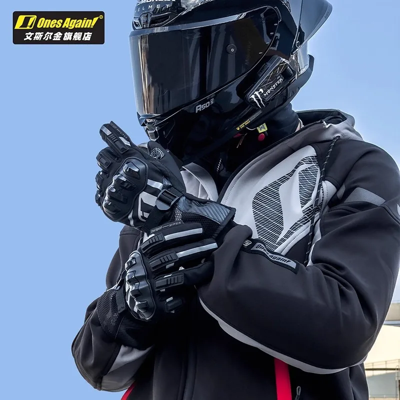 

Ones Again MG21 Motorcycle Rider Gloves Waterproof Winter Warm Riding Dual Finger Touch Screen Windproof Motorbike Driving Luvas