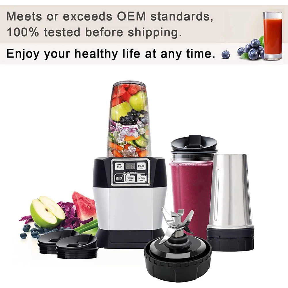 Accessoires de mélangeur, lame d'extracteur de lame de mélangeur à 6 ailettes de remplacement pour Nutri Ninja BL660 BL663