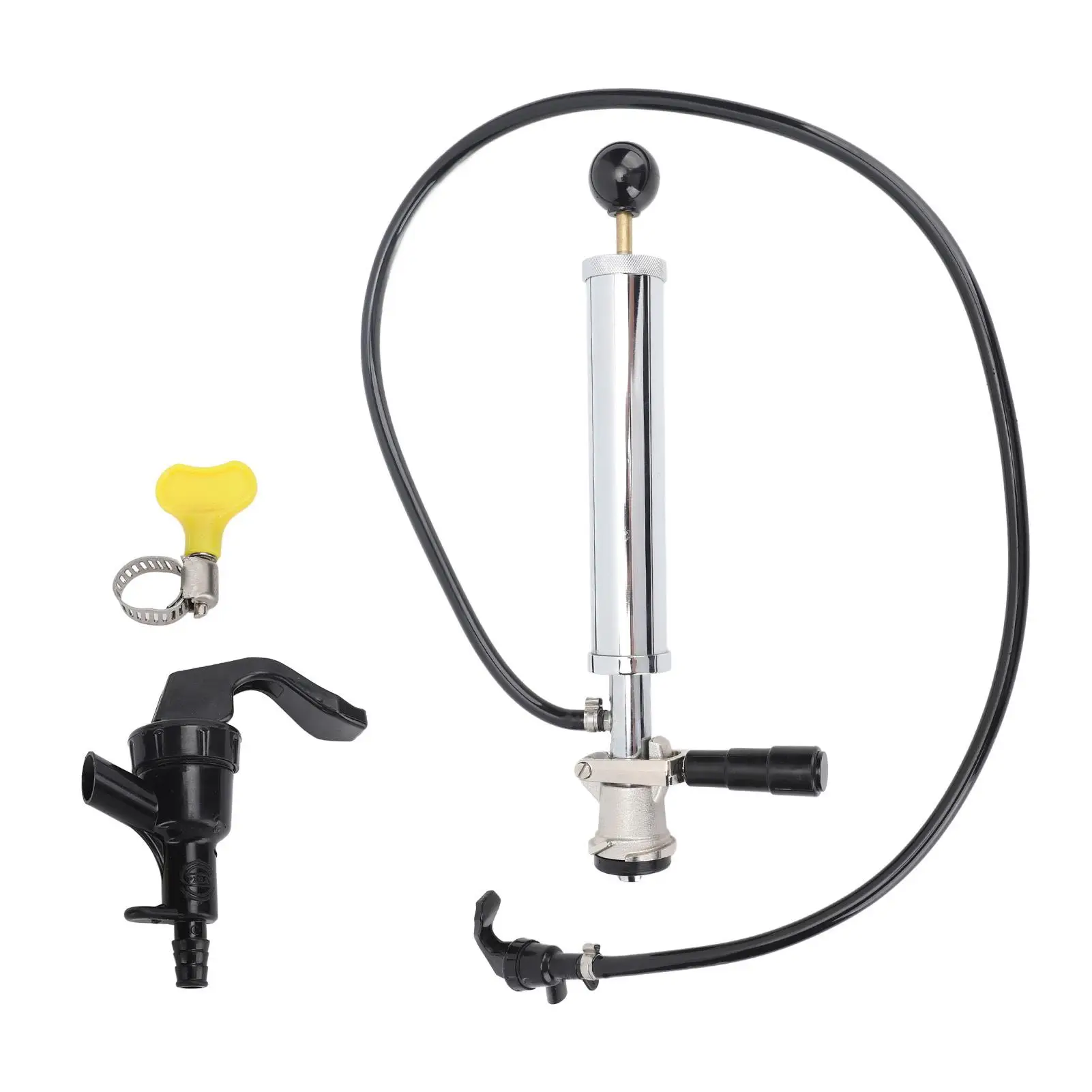 

Leakproof D-Type Beer Keg Pump - 8in Easy-To-Use Tap for Parties & Picnics