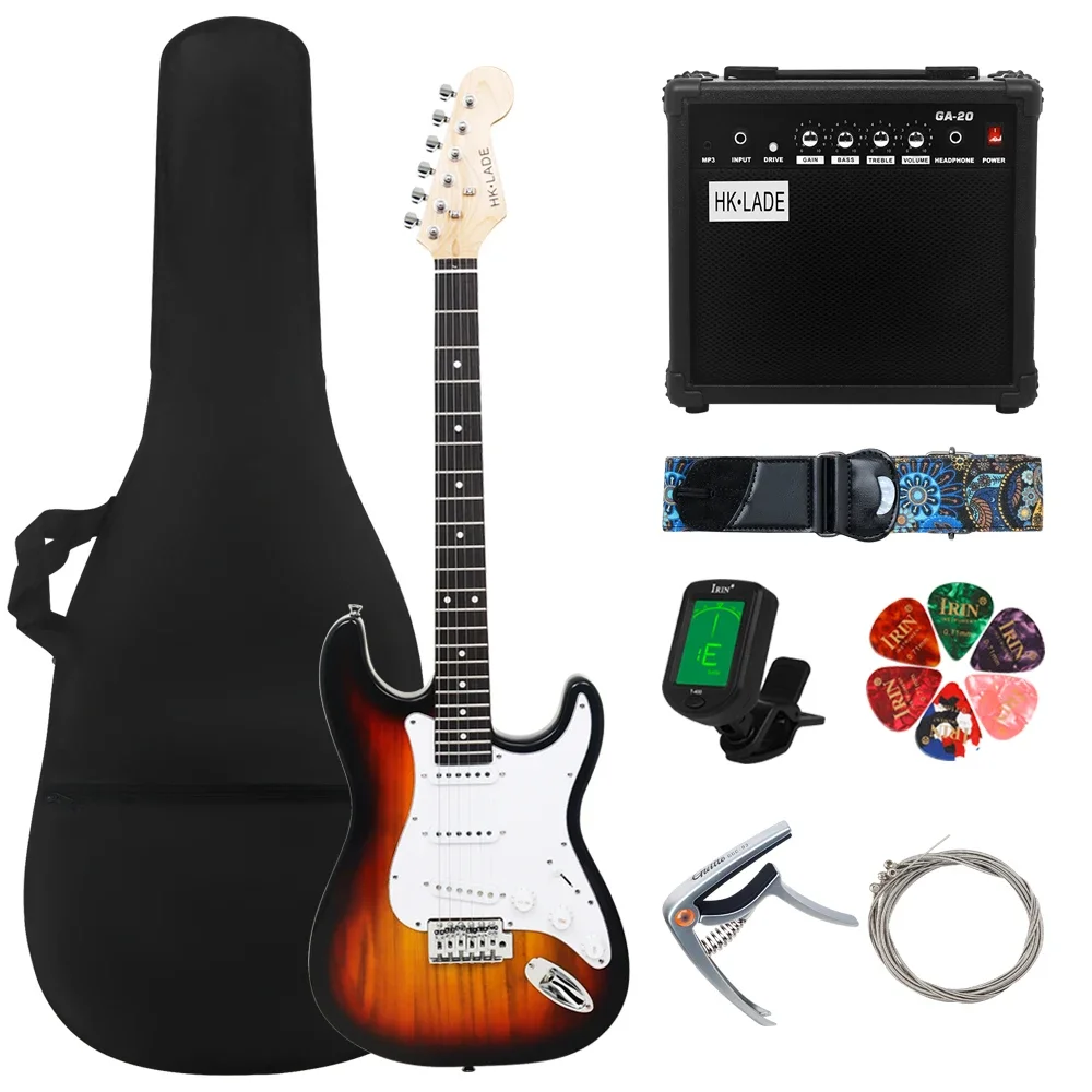 

HK·LADE Electric Guitar 39 Inch 6 Strings 22 Frets Maple Body Rosewood Fingerboard Guitarra With Bag Guitar Parts & Accessories