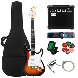 HK·LADE Electric Guitar 39 Inch 6 Strings 22 Frets Maple Body Rosewood Fingerboard Guitarra With Bag Guitar Parts & Accessories