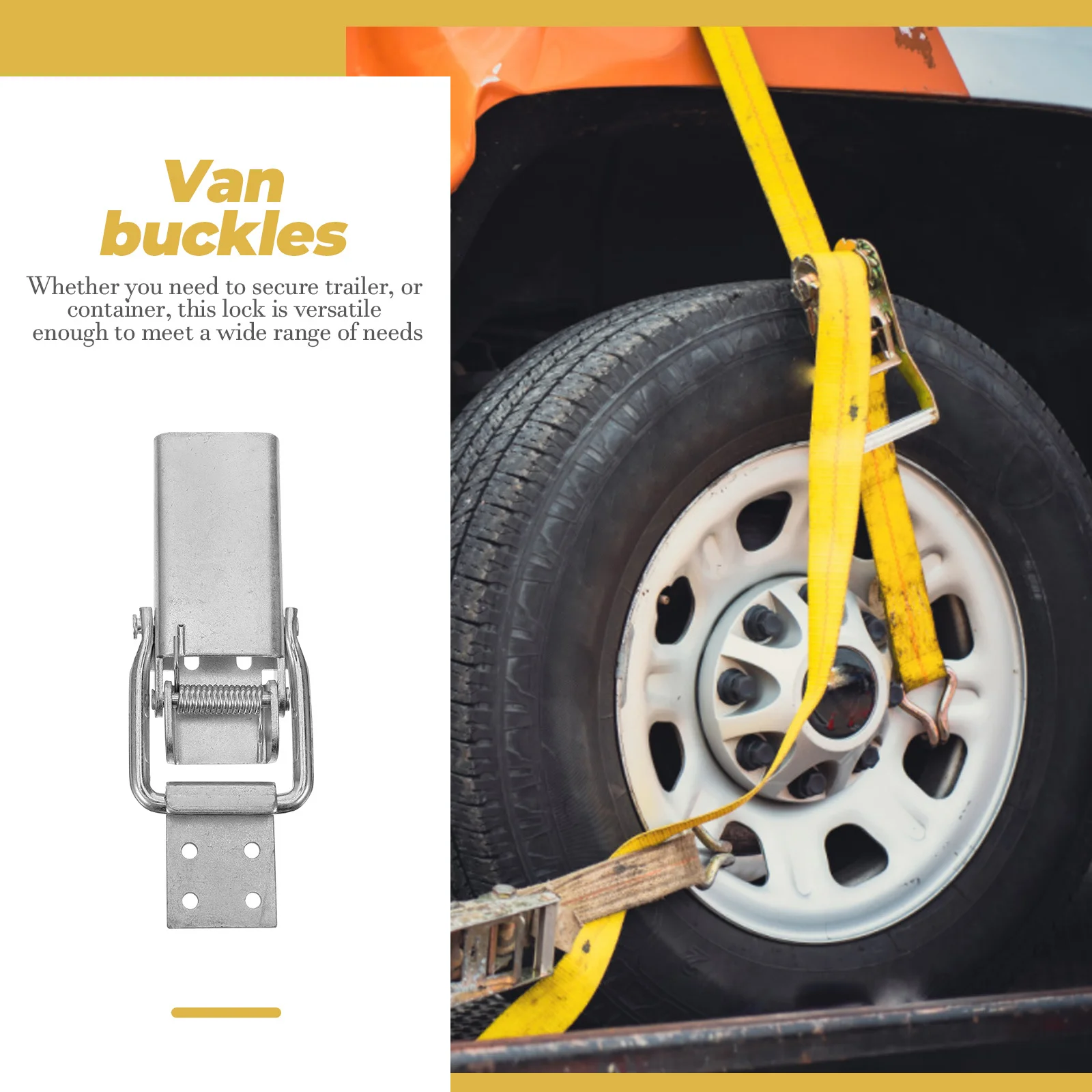 

Heavy Duty Trailer Latch Locking Accessory Metal Hasp Secure Cargo Truck Trailer Door Locking Coupler Pin Hitch Pin Lock