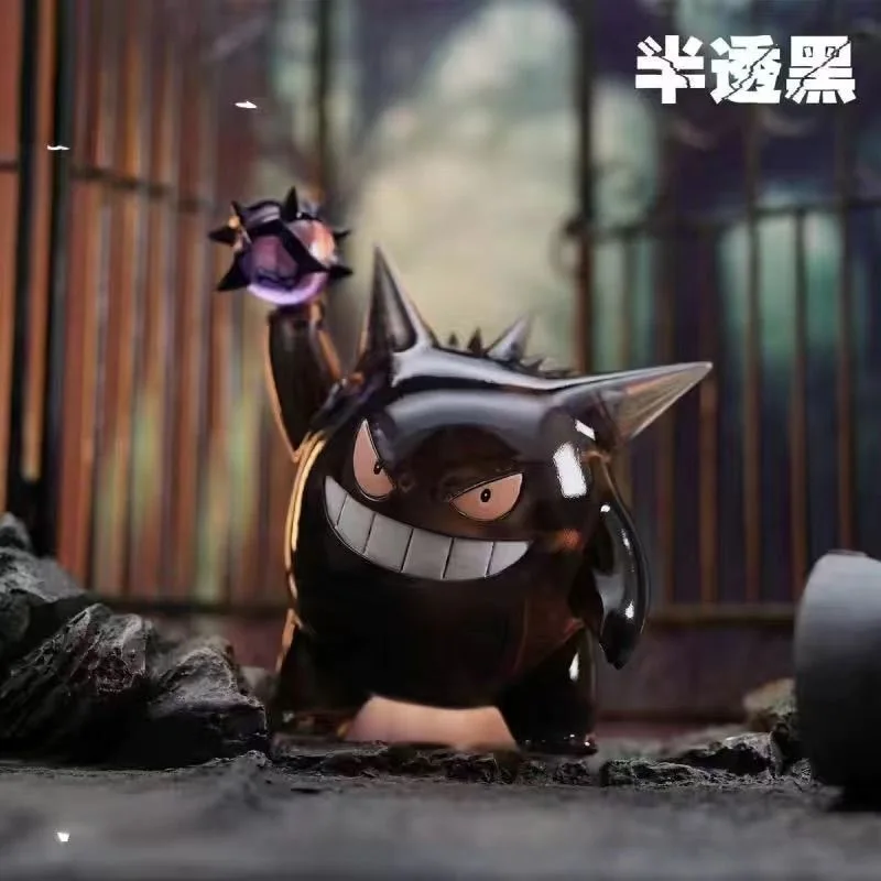 بوكيمون بوكيمون عمل الشكل Gk Gengar شخصيات كرتونية شفافة Gengar تمثال بولي كلوريد الفينيل غرفة الديكور هدية عيد ميلاد لعبة أطفال #2