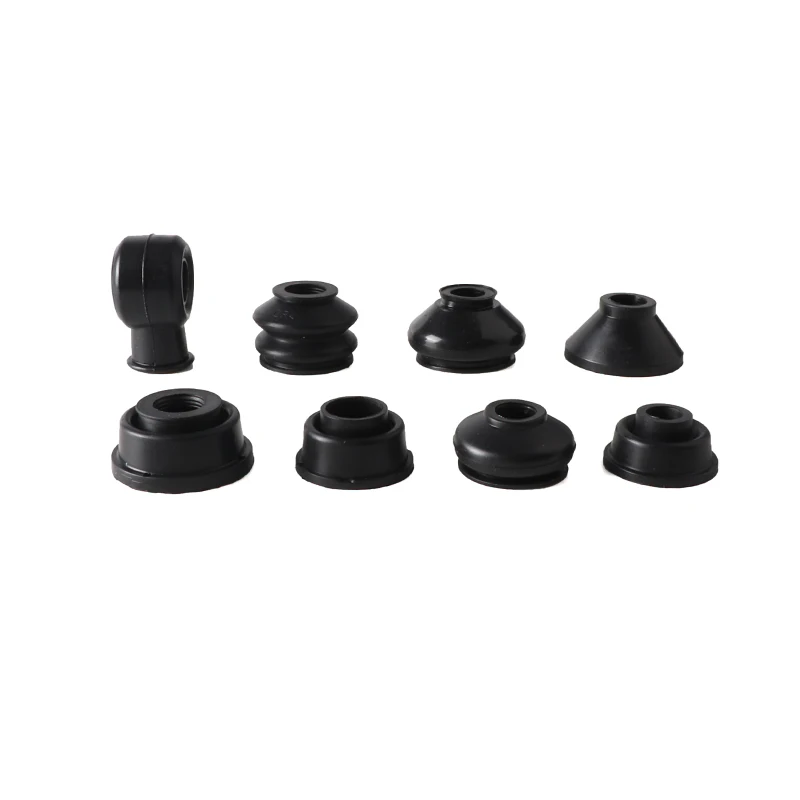 

4 Pcs Universal Black Rubber Tie Rod End Ball Joint Dust Cover Car ATV Quad Go kart Suspension Steering Ball Joint Accessories