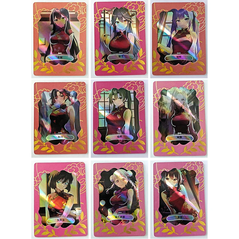 Anime Goddess Story Megumin Keqing Akagi Ijn Haruna Arashi Chisato Collectible Cards Christmas Birthday Gift Game Children's Toy