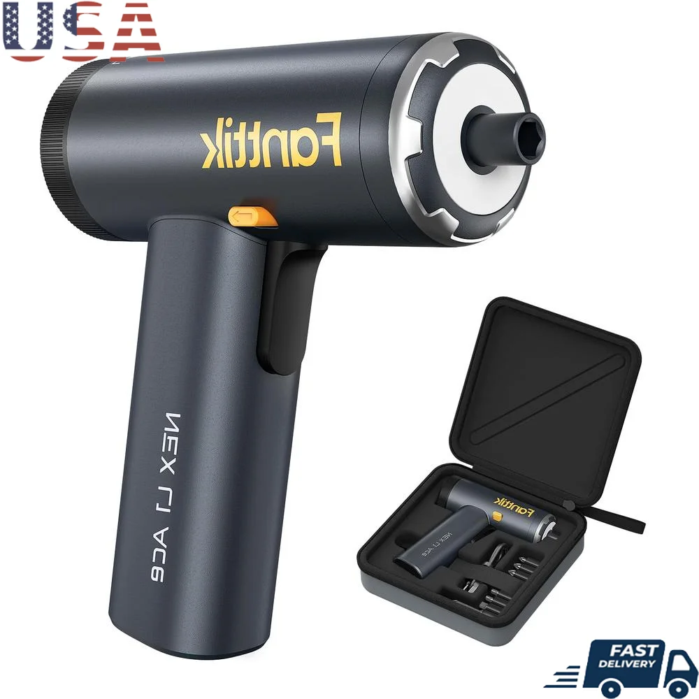 Kit de tournevis électrique sans fil, 6 réglages, bouton de couple, affichage HD, oligbag LED 2000mAh, meubles, climatisation