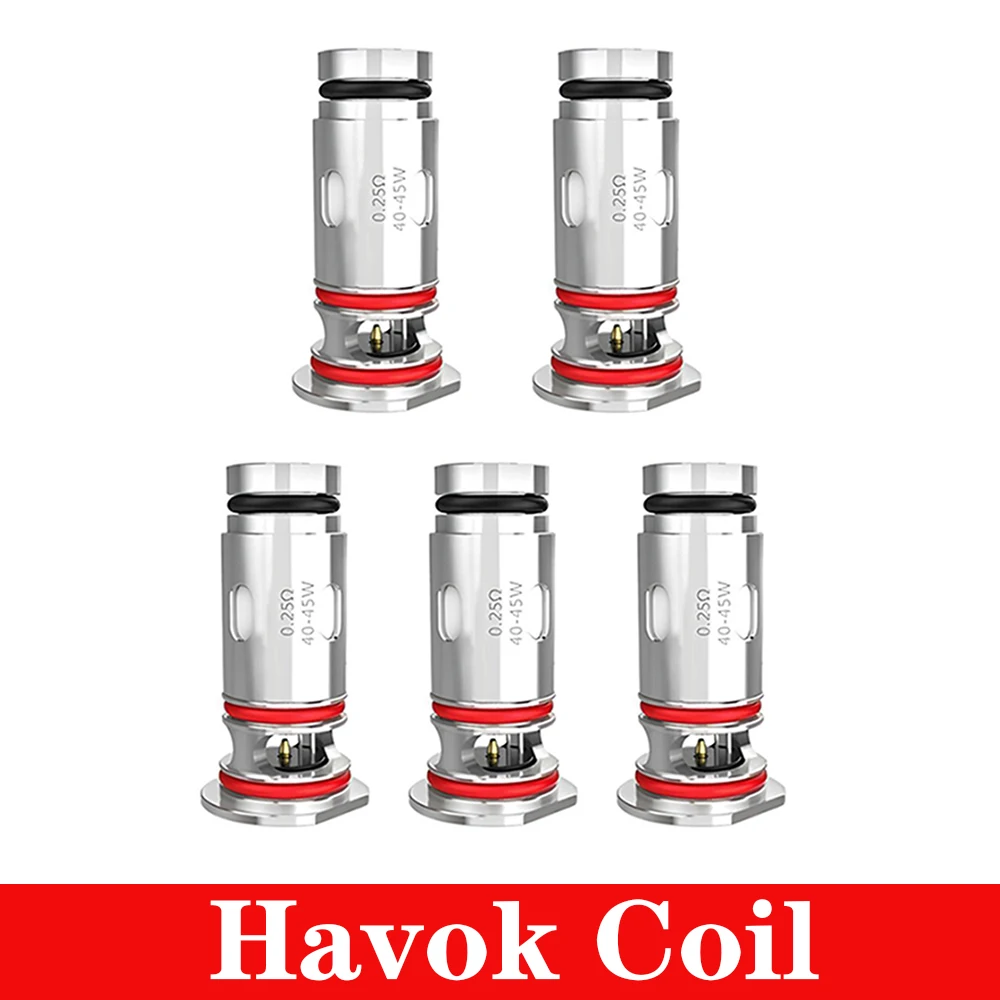 Vmiss-Cabezal de bobina Havok para Dispositivo de sistema de cartucho Havok V1 Pods, 0,25 ohm, UN2 meshed-h, DTL, 0,6 ohm, 1,0 ohm, MTL, RDL