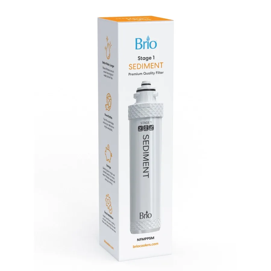 

Сменный фильтр для охладителя воды Stage-1 из полипропилена методом выдувного формования, 1 шт.