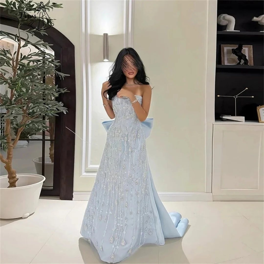 

Vows Bead Embroidery Ball Gown Dress Line A Women Evening Dress Woman Custom Made Luxurious Party Dresses for Special Occasions