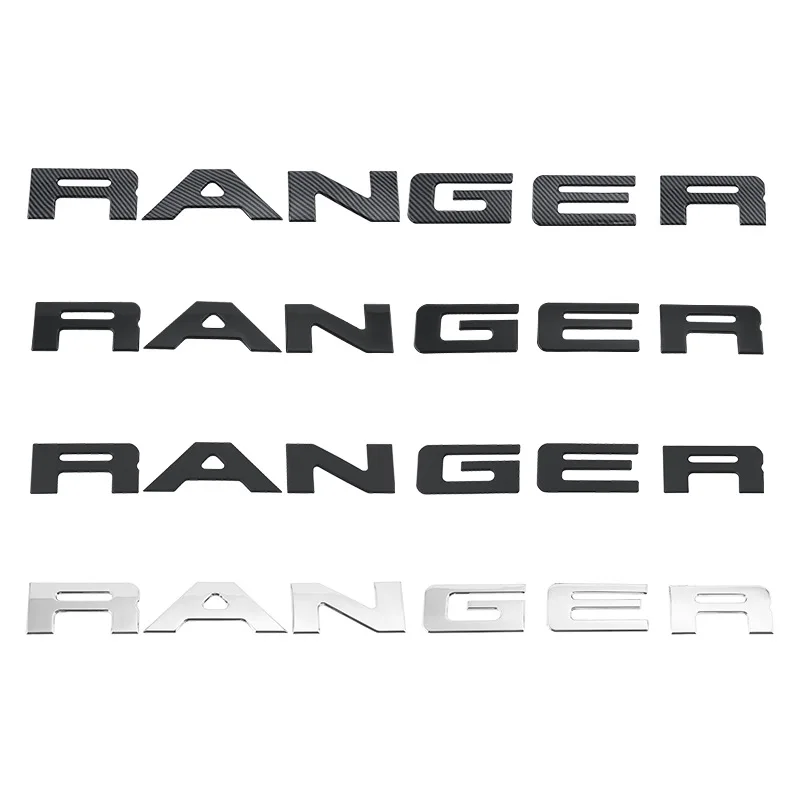 Naklejka z emblematem 3D do Ford Ranger T9 2024 2025 3D Podniesiona wkładka tylnej klapy Litery Emblemat Dekoracja Odznaka Naklejka Akcesoria samochodowe — 2