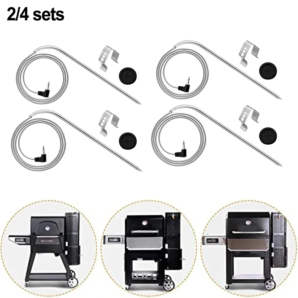 9004190170 Meat Probes Compatible For Gravity Series 560/800/1050 Cooking Thermometer Probe Sensor Stainless Steel Garden Tools