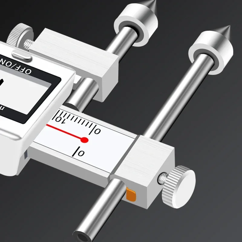 Round hole Center Distance Digital Caliper 10mm 20mm Cone Probe Measuring Hole Center Distance Hole Distance Center Line Caliper