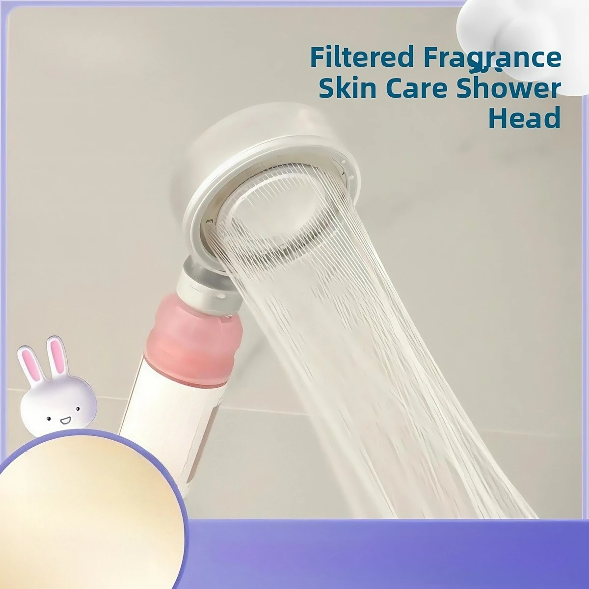 

Handheld Showers Bathroom Korean spray head, skin care shower head, filter household chlorination aromatherapy shower
