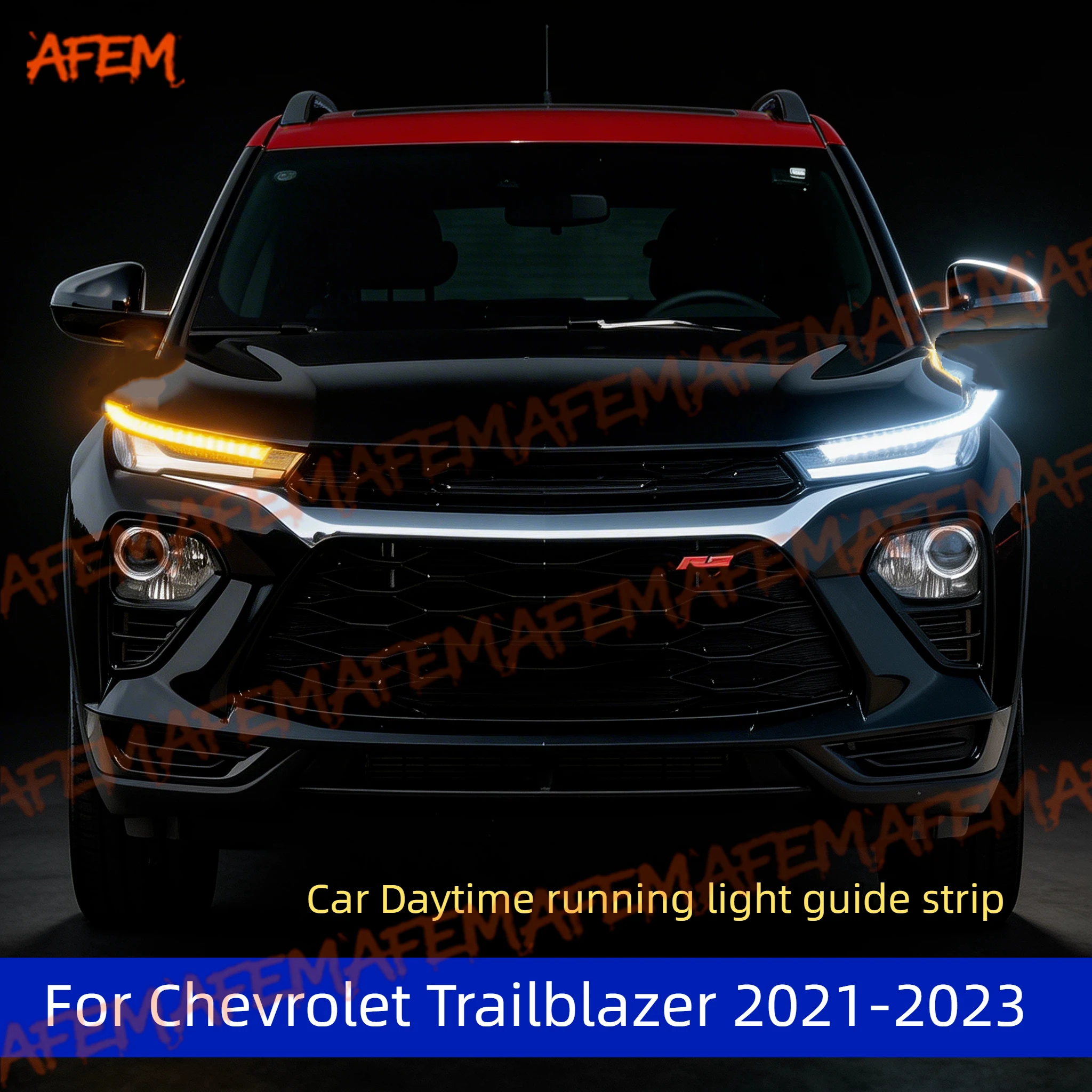 Bande lumineuse LED 12V pour phares de voiture, feux de jour, clignotants, modification automobile pour Chevrolet Trailblazer 21-23
