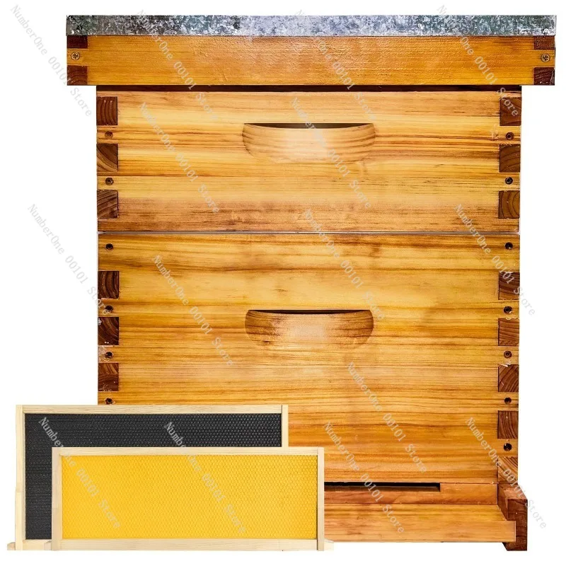 Standard 10 Frame Complete Beehive Box Kit Beekeeping Equipment For Italian Bees