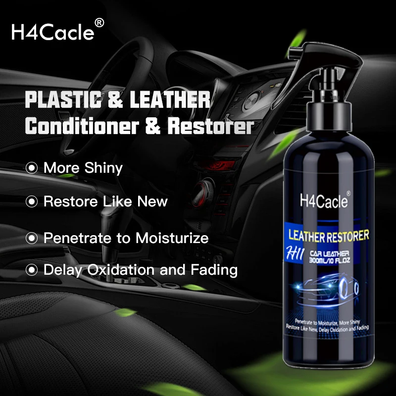 H4Cacle-H11 Leather Restorer Car Interior Cleaner Non-greasy Long Lasting Maintain Gloss Quick Coating Protection