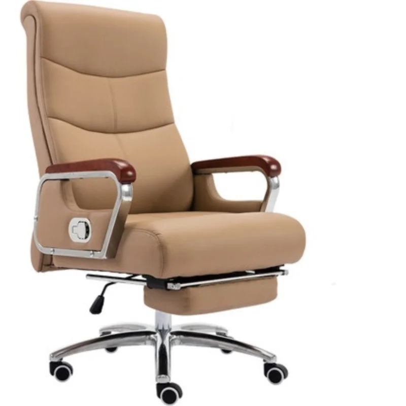 

Kanbani Home Reclining Study Lift Swivel Chair Office Leather Boss Chair Free Shipping