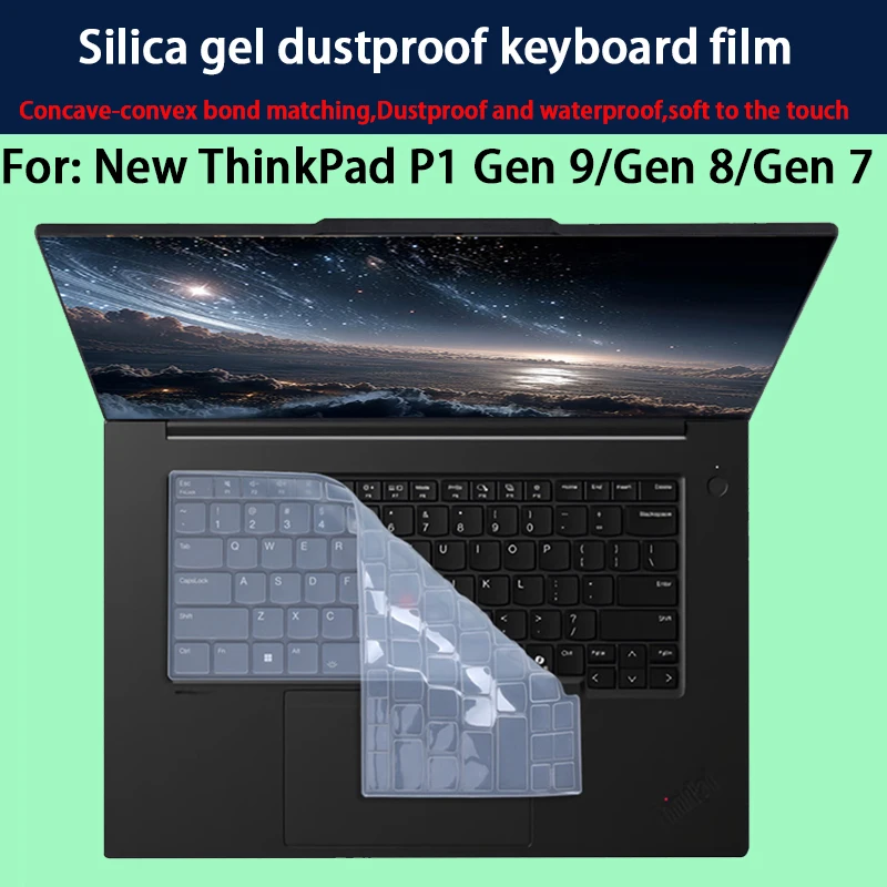 Película para teclado ThinkPad P1 Gen 9, película para pantalla de portátil ThinkPad P1 Gen 8/Gen7, película endurecida, película anti-azul, película antirreflectante