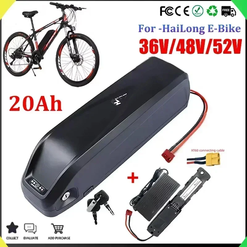 Heavy-Duty Bicicleta Battery Pack - 20Ah Power for 36V 48V 52V Electric Bicycles with Extended Range BBS02 BBS03 BBSHD 750W1000W