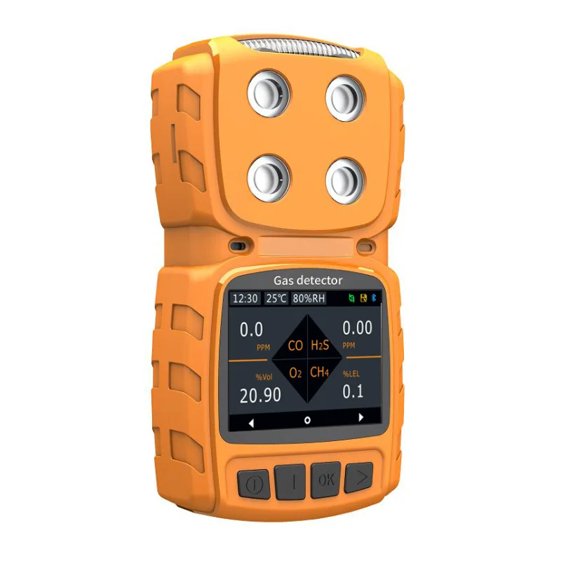 

Portable alarm 4 in 1 Gas detector customize for LEL O2 H2S CO CO2 CH4 C2H4 VOCS PM O3 gas leak detector