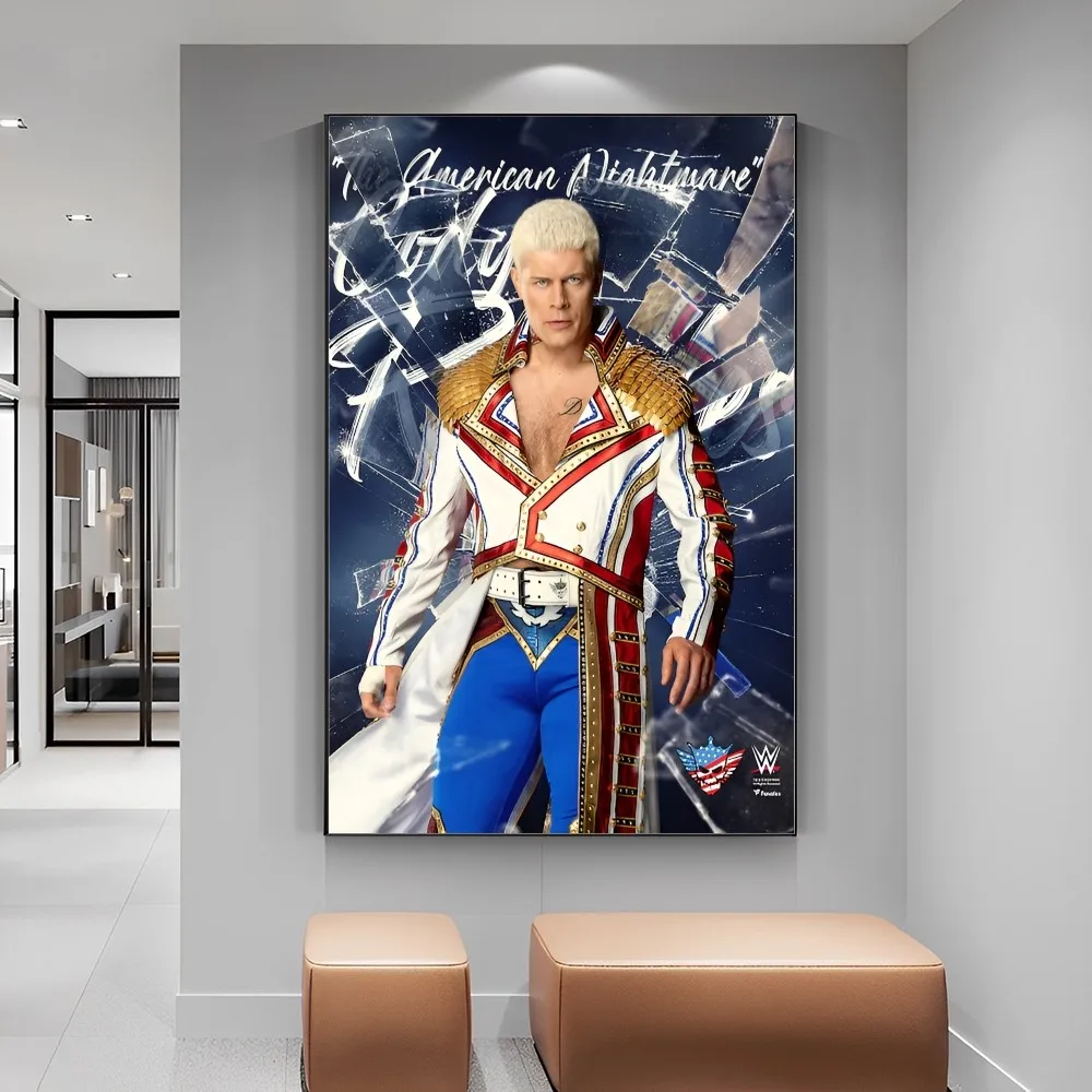 Cody R-Rhodes amerykański plakat lepki wysokiej jakości Retro plakaty na ścianę do wystroju pokoju Kawaii