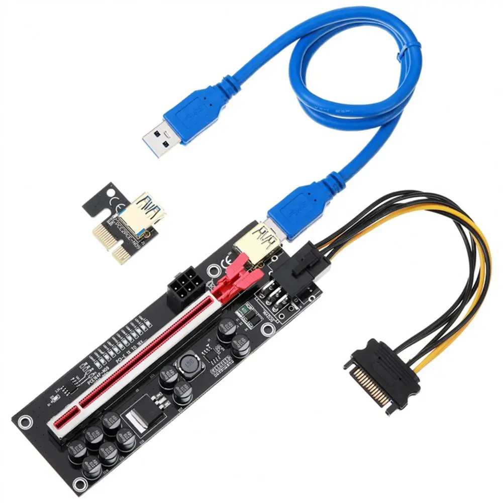 PCI-E Expansion Card Professional Anti-interference Anti-oxidant PCI-E 1X to 16X Video Card Riser Board for Computer GPU