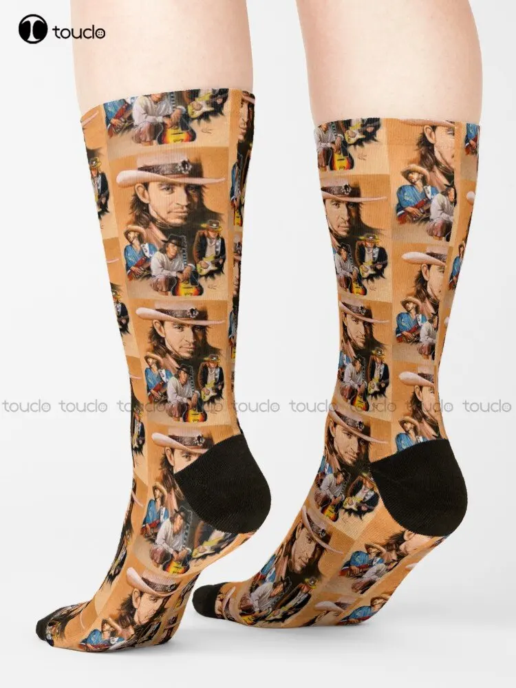 Stevie Ray Vaughan Socks Workout Socks Women Personalized Custom Unisex Adult Teen Youth Socks Custom Gift 360° Digital Print