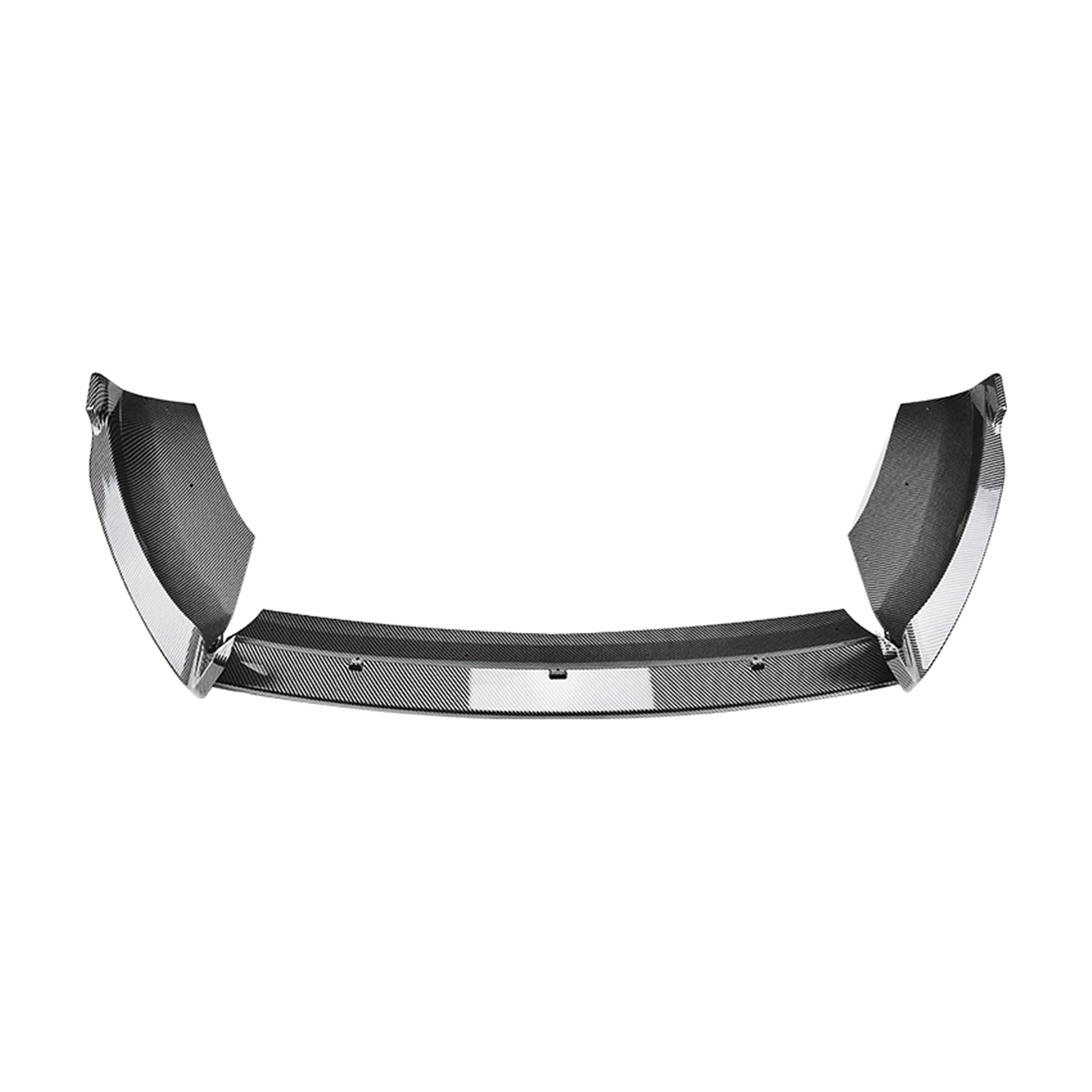 Voor Ford Fiesta MK6 MK7 (UK) ST Lijn B-Max B232 2012-2017 Voorbumper Spoiler Lip Carbon Fiber Look/Gloss Black Splitter Blade - afbeelding 1