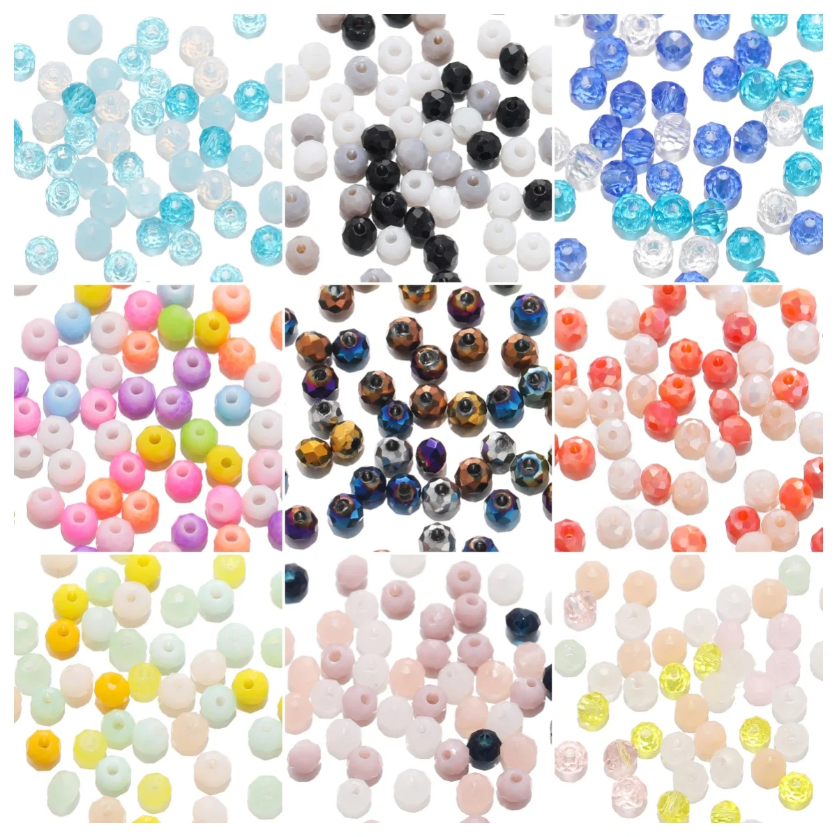 

1 Strand 3mm Mini Glass Faceted Seed Beads for DIY Necklace Bracelet Doll Clothing Trim & Miniature Jewelry Making Supplies