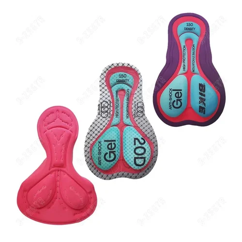 Imagen 1 del producto Almohadilla de Gel de ciclismo 9D para mujer, almohadilla acolchada rosa a prueba de golpes, cojín Base de conducción con agujero transpirable, almohadilla de Gel de silicona para Moto 12D 19D 20D