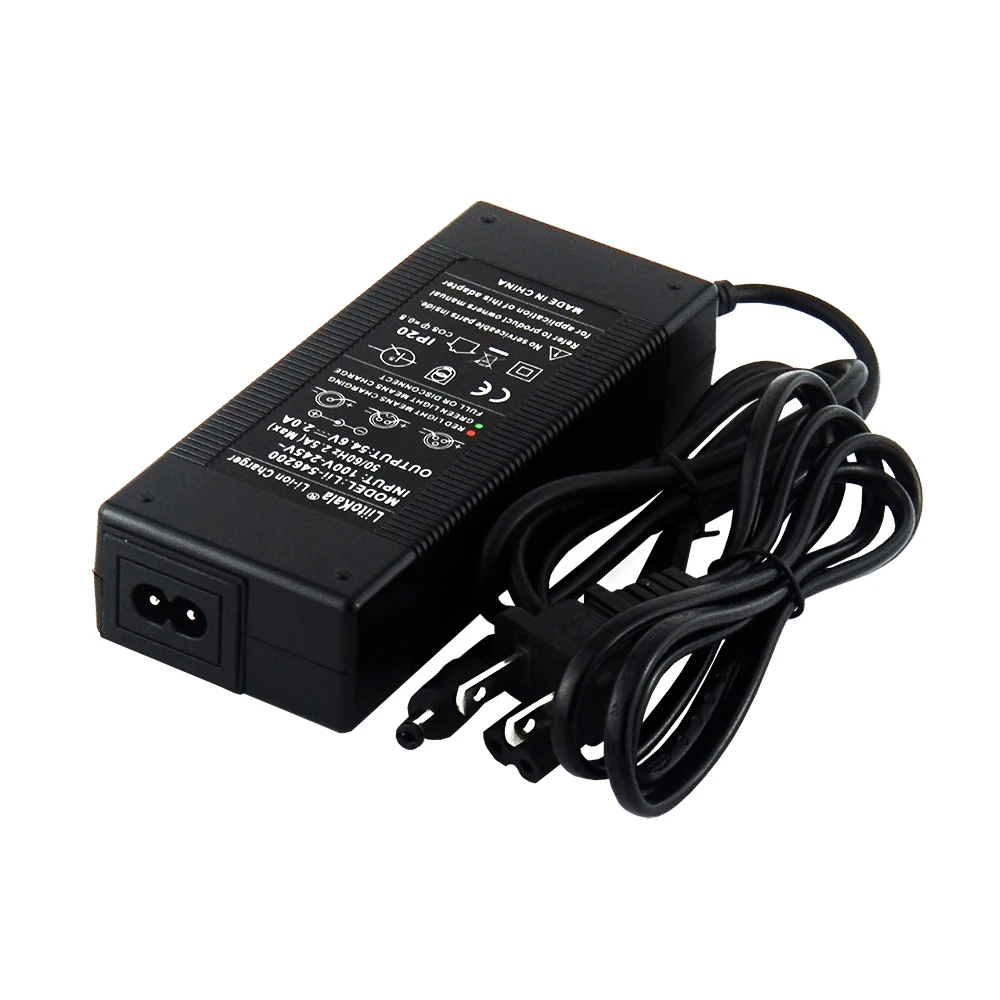 

36V42V48V54.6V electric car lithium battery pack charger 2A fast charging universal