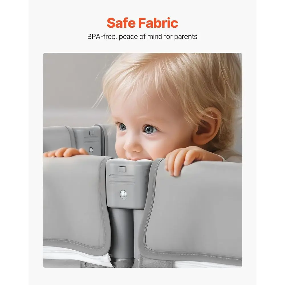 روضة أطفال كبيرة جدًا قابلة للطي للأطفال الصغار: 78.7 × 70.1 مركز أنشطة أمان مع باب بسحاب وشبكة، هدية مثالية للاستخدام الداخلي/الخارجي