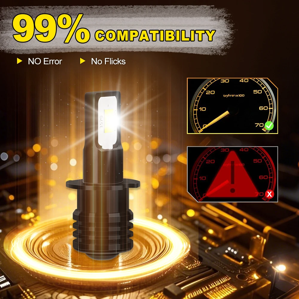 ل ألفا روميو جيوليتا 2010-2023 2011 2012 2013 2014 2015 2016 2017 مكافحة وهج LED مصابيح الضباب 20000LM Canbus جاهزة #4