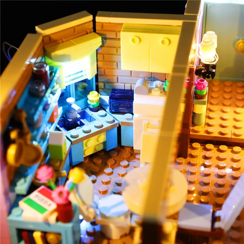 Kit de luz LED Diy para LEGO 10292 The Friend, apartamentos (solo luz LED, sin modelo de bloques)