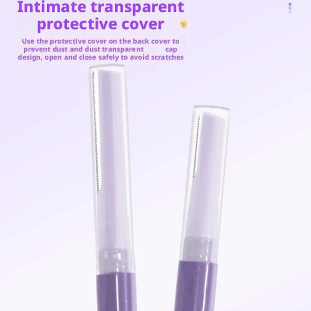 両端眉毛トリマー安全な眉毛シェイパーシェーバー保護カバー付き快適な毎回の使用女性のメイクアップツール