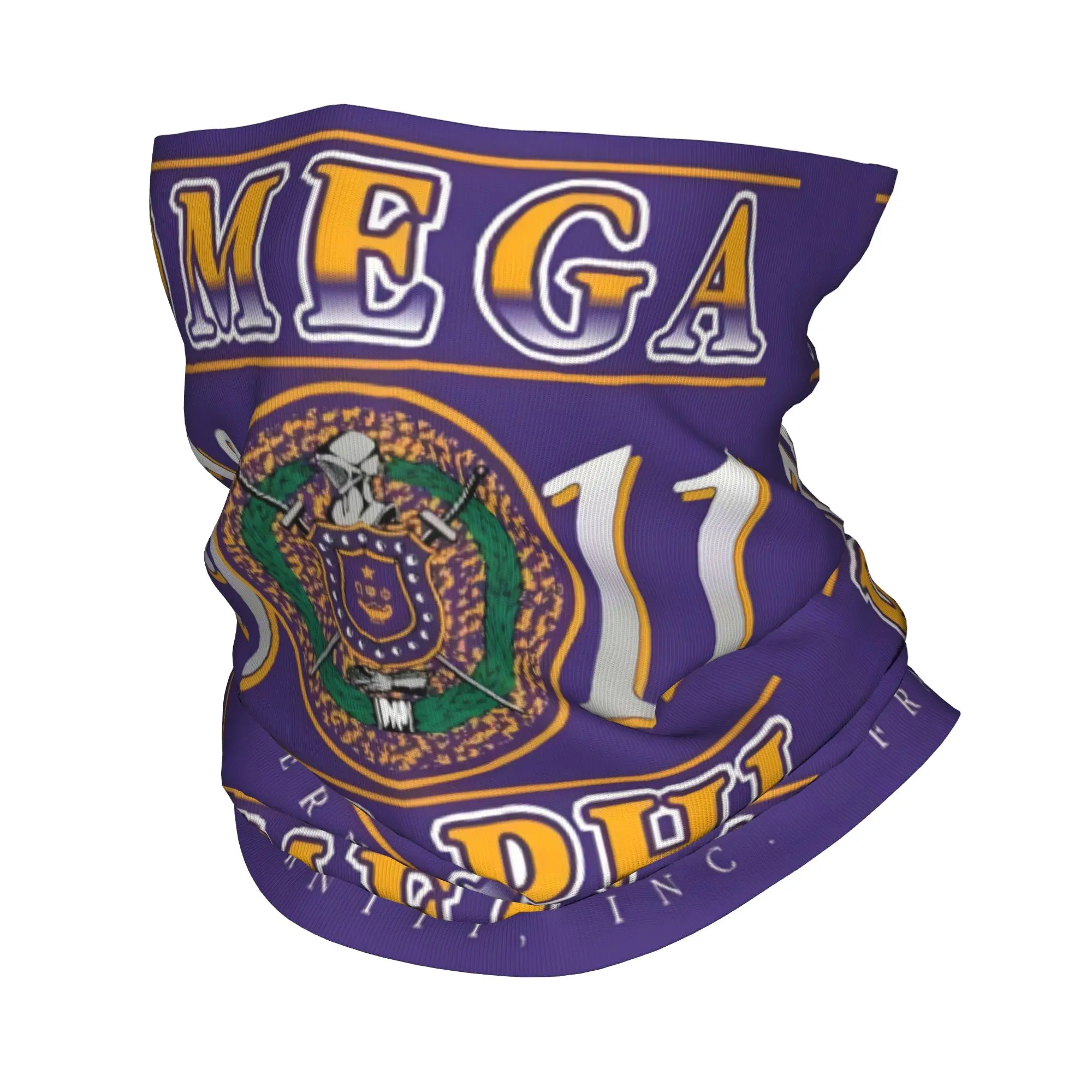 African American Omega'ES Psi Phi Fraternity Inc  Bandana Neck Gaiter UV Protection Face Scarf Cover Headband Tube Balaclava